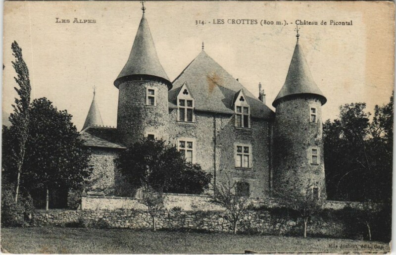 Carte postale ancienne Les Crottes Chateau de Picontal