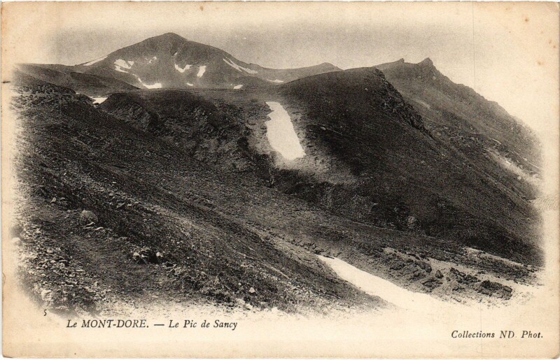 Carte postale ancienne Le Mont-Dore Le Pic de Sancy à Mont-Dore