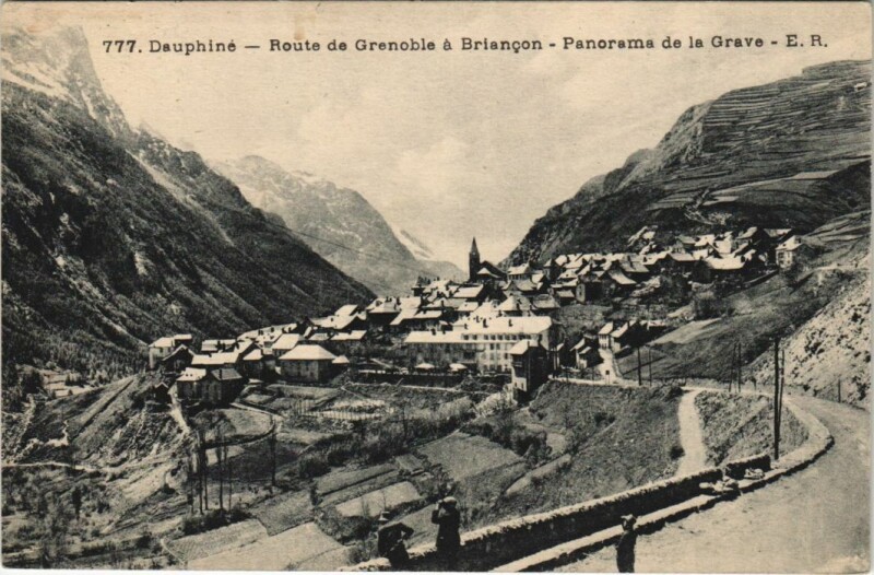 Carte postale ancienne La Grave Panorama à La Grave
