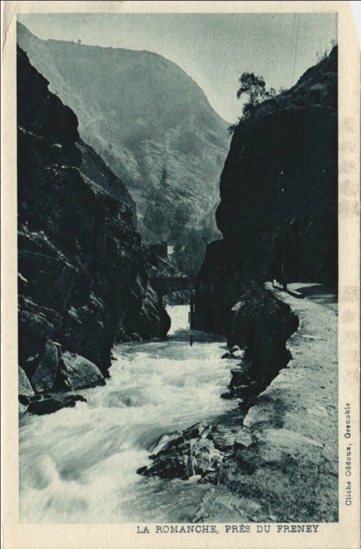 Carte postale ancienne La Romanche - Pres du Freney