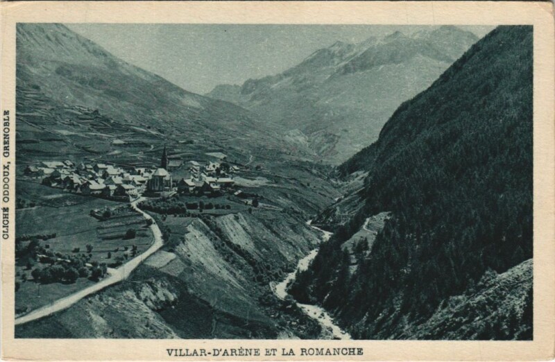 Carte postale ancienne Villar-d'Arene et la Romanche
