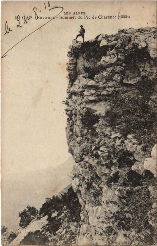 Carte postale ancienne Gap Environs - Sommet du Pic de Charence