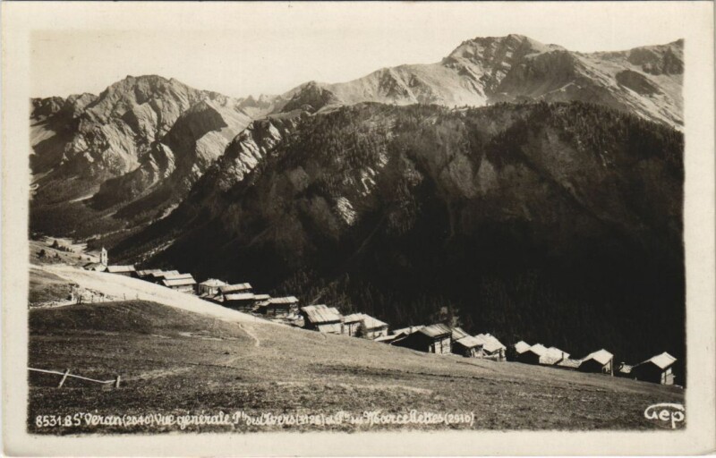 Carte postale ancienne Saint-Veran Vue Generale