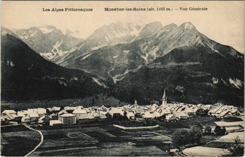 Carte postale ancienne Le Monetier-les-Bains Vue Generale