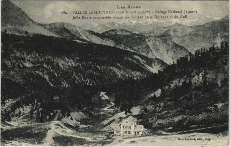 Carte postale ancienne Col Izoard - Refuge National