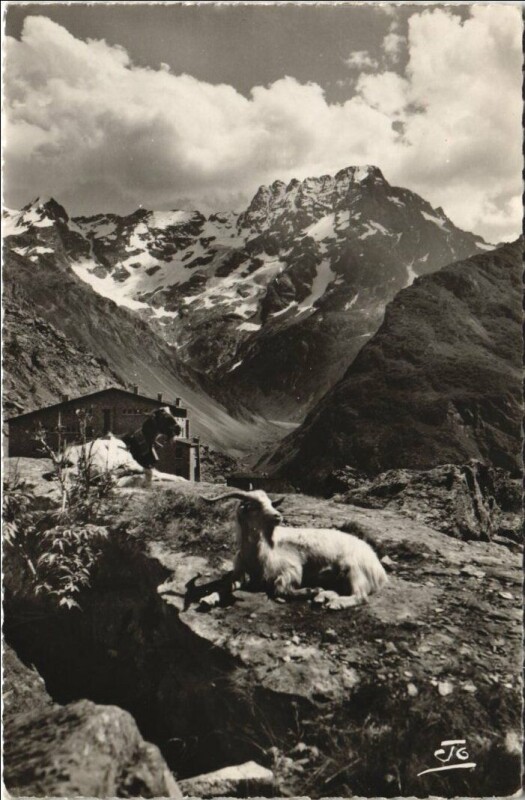 Carte postale ancienne Vallee de Valgaudemar - L'Hotel du Giaberney - Le Sirac