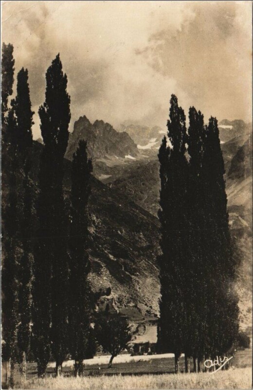 Carte postale ancienne La Chapelle-en-Valgaudemar et le Mont Olan