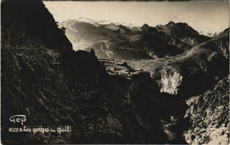 Carte postale ancienne Les Gorges du Guil