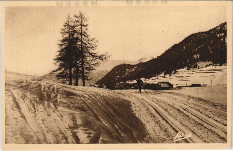 Carte postale ancienne Montgenevre L'Hiver