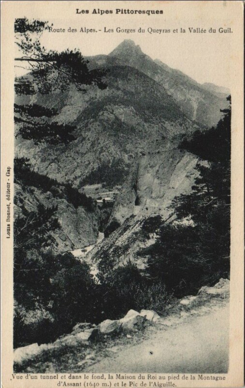 Carte postale ancienne Les Gorges du Queyras et la Vallee du Guil
