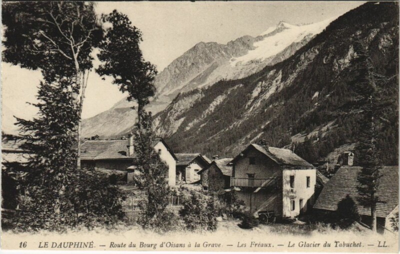 Carte postale ancienne Les Freaux Le Glacier du Tabuchet