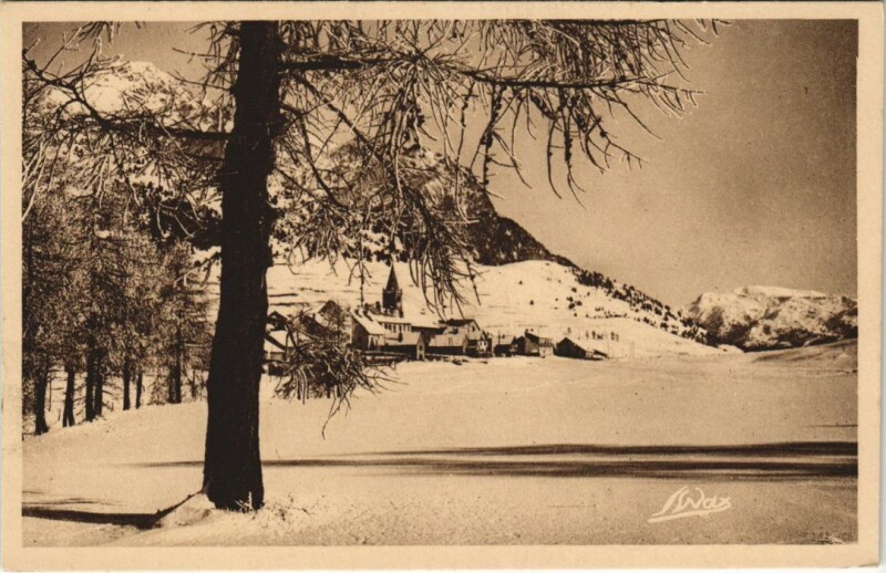 Carte postale ancienne Montgenevre Vue Generale