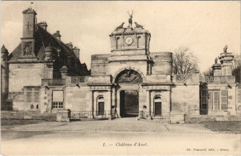 Carte postale ancienne Anet Le Chateau France
