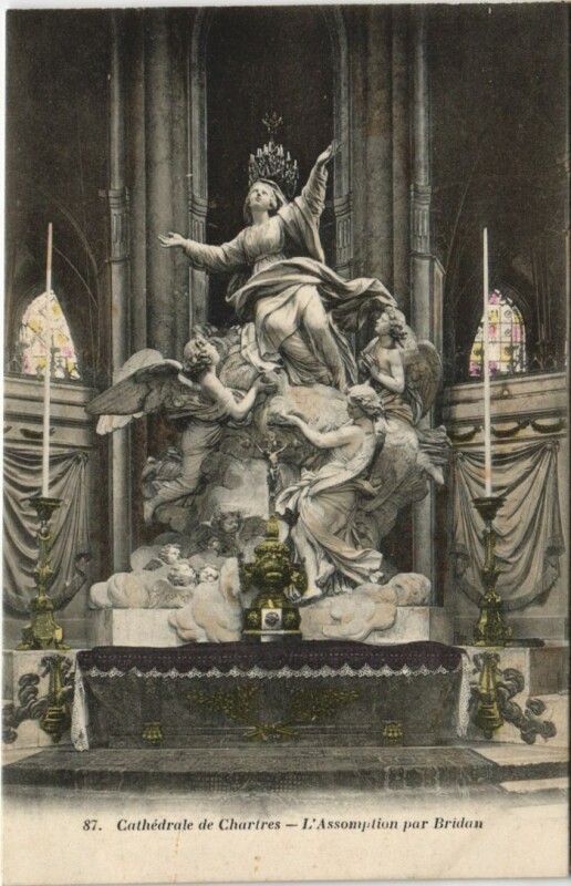 Carte postale ancienne Chartres Cathedrale Assomption par Bridan France à Chartres