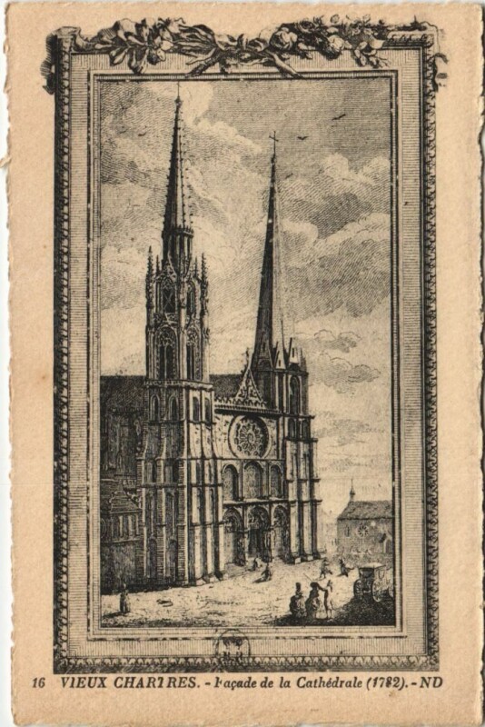 Carte postale ancienne Chartres Cathedrale France à Chartres