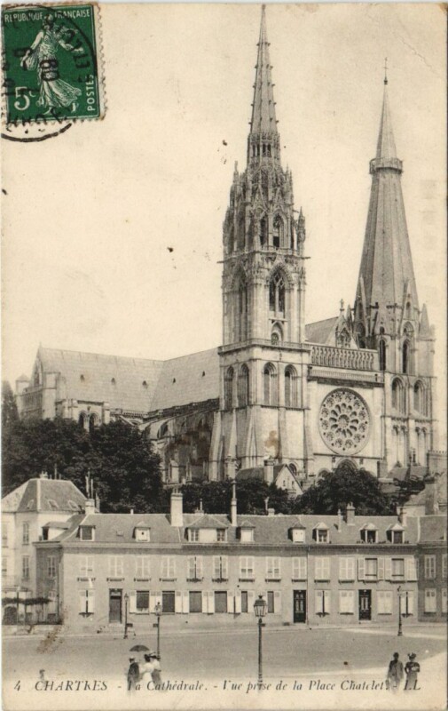 Carte postale ancienne Chartres Cathedrale France à Chartres