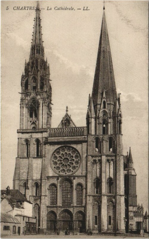Carte postale ancienne Chartres Cathedrale France à Chartres