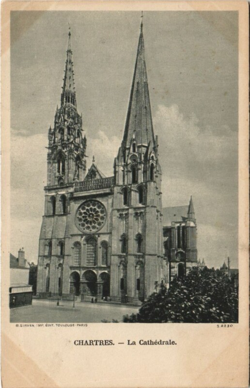 Carte postale ancienne Chartres Cathedrale France à Chartres
