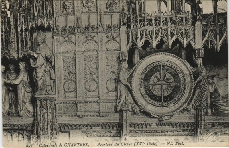 Carte postale ancienne Chartres Cathedrale Pourtour du Choeur France à Chartres