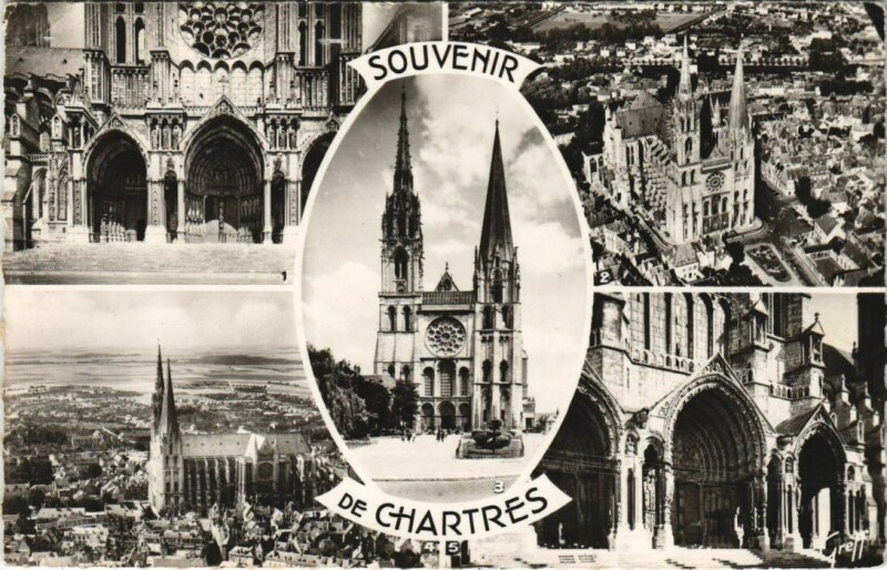 Carte postale ancienne Chartres souvenir France à Chartres