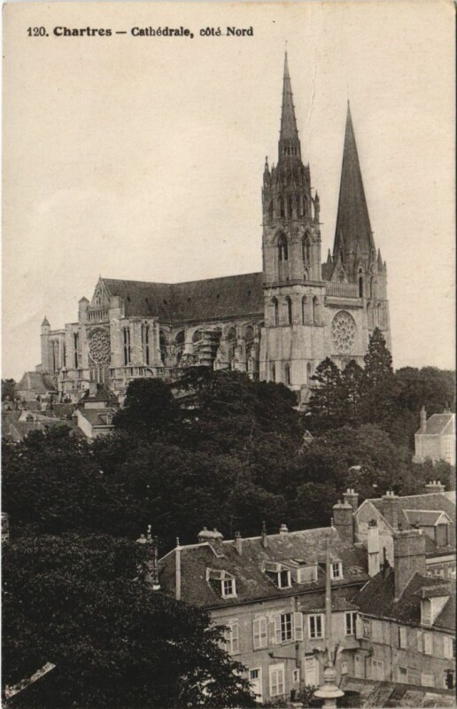 Carte postale ancienne Chartres Cathedrale France à Chartres