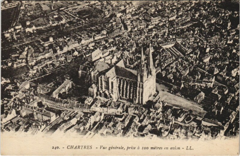 Carte postale ancienne Chartres vue generale France à Chartres