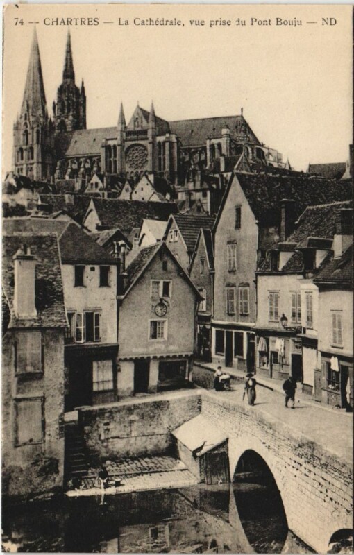 Carte postale ancienne Chartres Cathedrale France à Chartres
