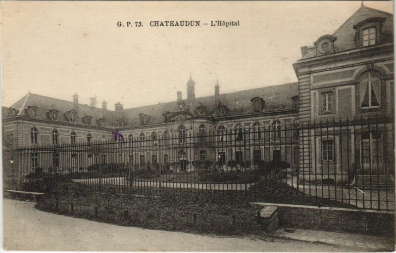 Carte postale ancienne Chateaudun Hopital France
