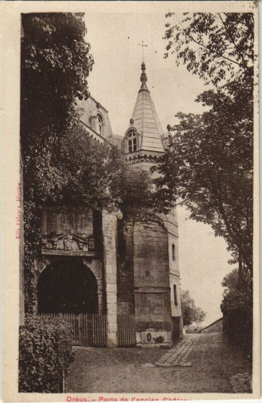 Carte postale ancienne Dreux Porte de l'ancien Chateau France à Dreux