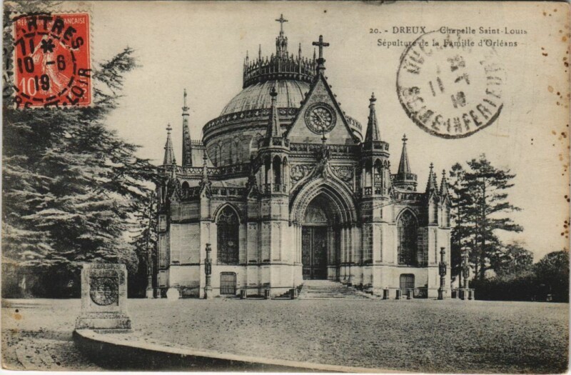 Carte postale ancienne Dreux Chapelle Saint-Louis France à Dreux