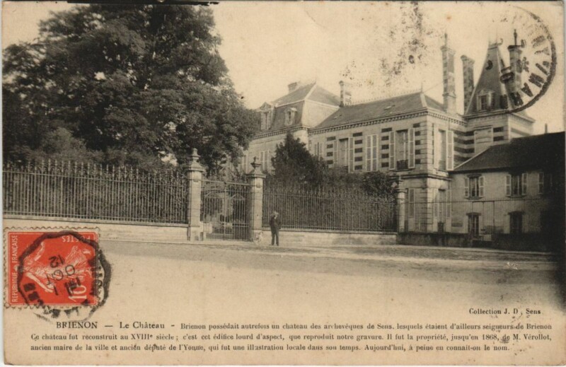 Carte postale ancienne Brienon Le Chateau France