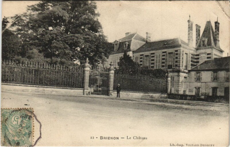 Carte postale ancienne Brienon Le Chateau France