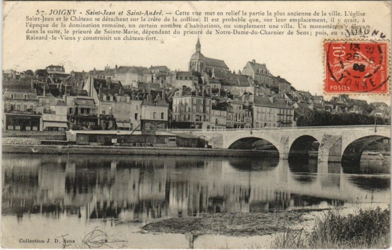 Carte postale ancienne Joigny Saint Jean et Saint Andre France à Joigny