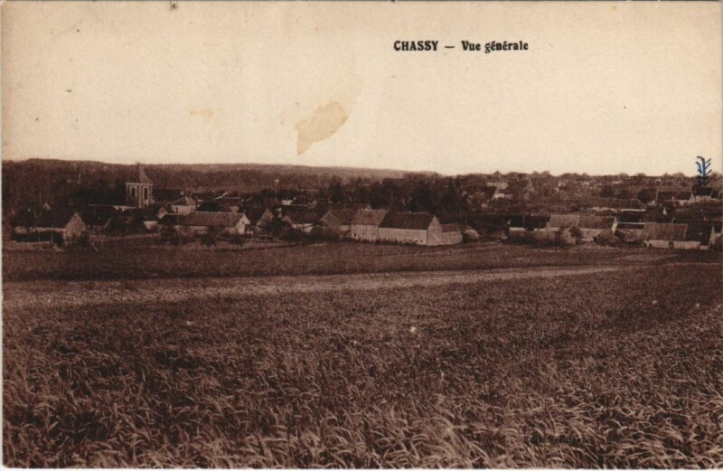 Carte postale ancienne Chassy Vue Generale France à Chassy
