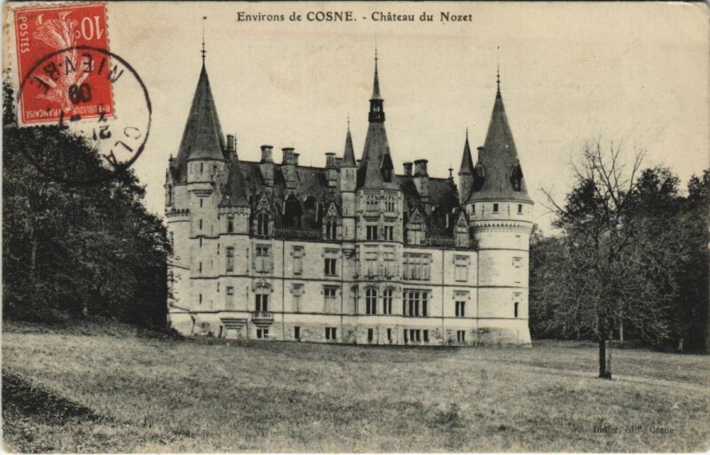 Carte postale ancienne Cosne Environs - Chateau du Nozet