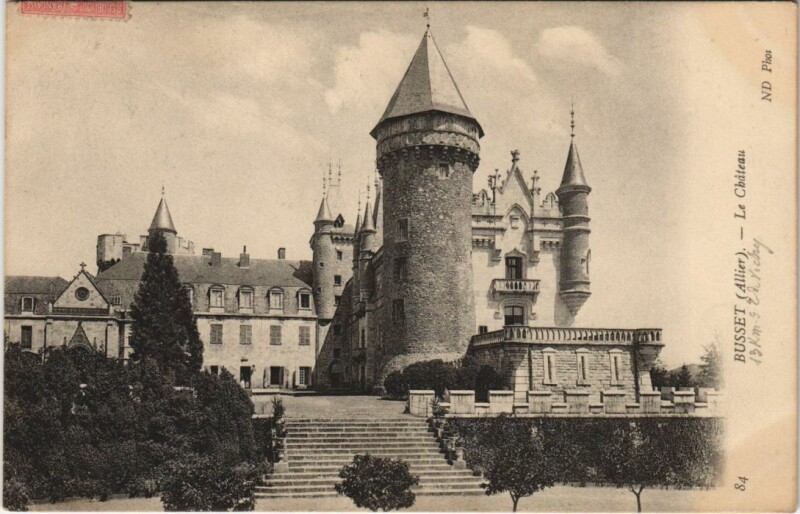 Carte postale ancienne Busset Le Chateau à Busset
