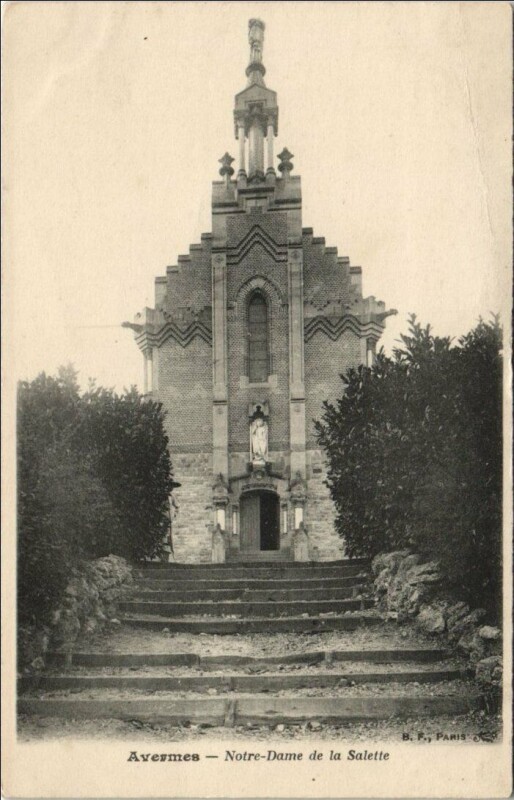Carte postale ancienne Avermes Notre-Dame de la Salette à Avermes