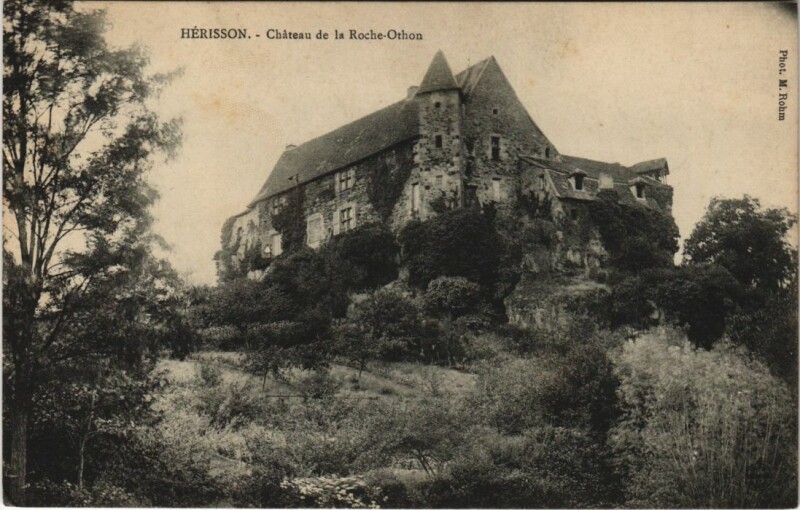 Carte postale ancienne Herisson Chateau de la Roche-Othon