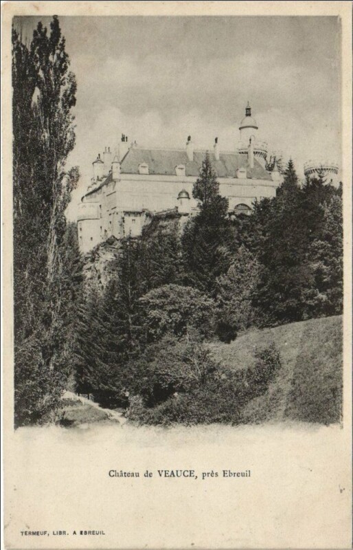 Carte postale ancienne Veauce Chateau de Veauce - Pres Ebreuil à Veauce