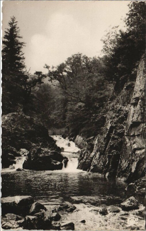 Carte postale ancienne L'Ardosiere pres Vichy - La Cascade à Vichy