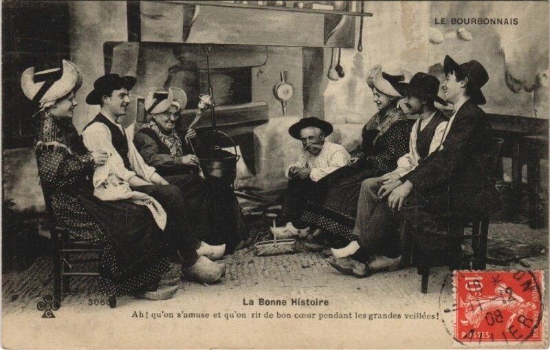 Carte postale ancienne Le Bourbonnais - La Bonne Histoire
