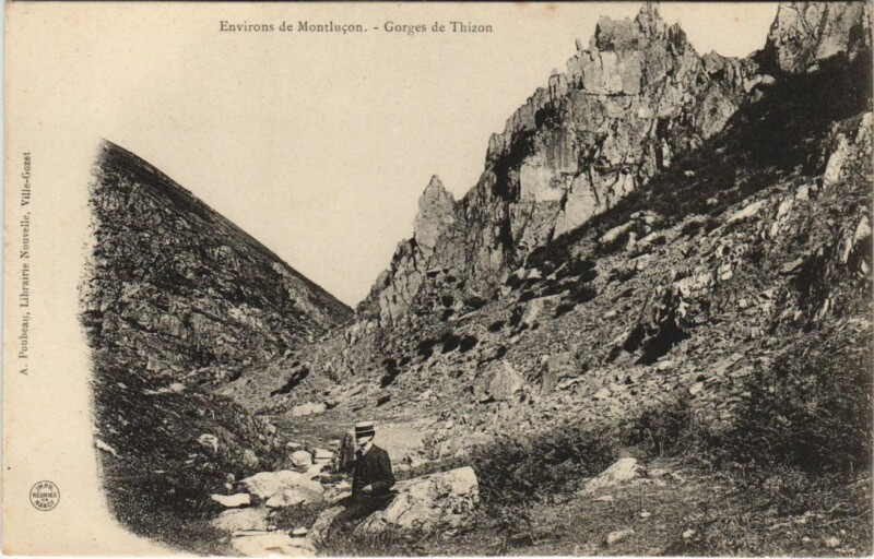 Carte postale ancienne Montlucon Environs - Gorges de Thizon