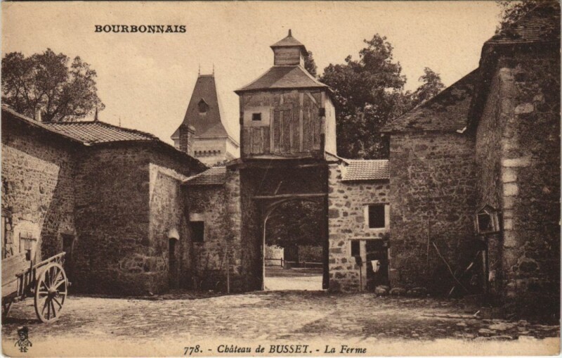 Carte postale ancienne Busset Chateau de Busset - La Ferme à Busset