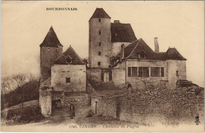 Carte postale ancienne Cindre Chateau de Puyfol