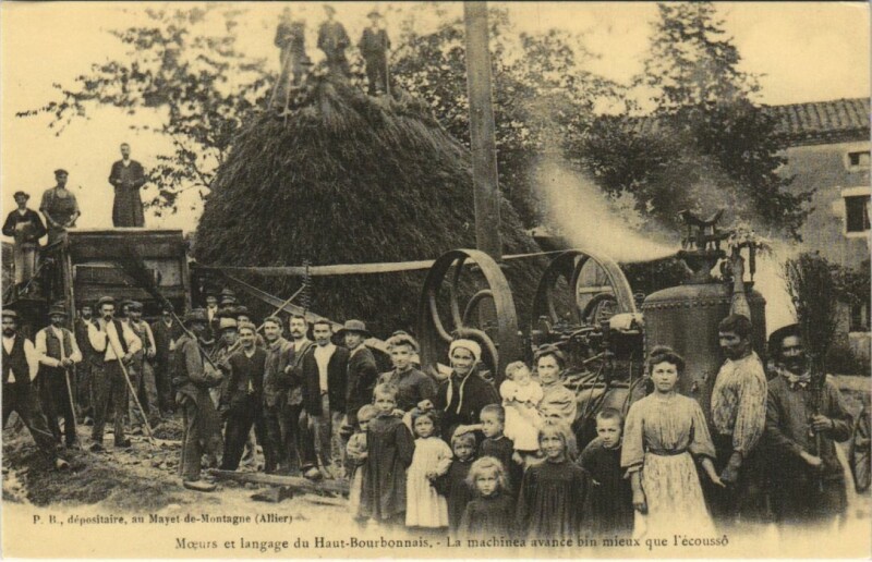 Carte postale ancienne Machinea Avance bin Mieux que l'Ecousso - Reprint !