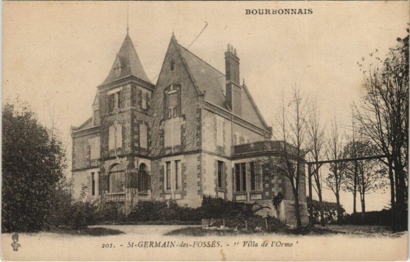 Carte postale ancienne Saint-Germain-des-Fosses Villa de l'Orme