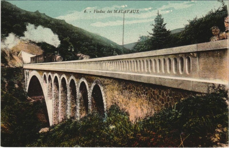 Carte postale ancienne Viaduc des Malvaux