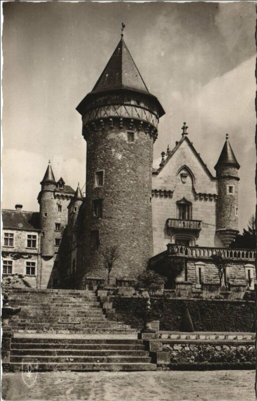 Carte postale ancienne Busset Chateau de Bourbon-Busset à Busset