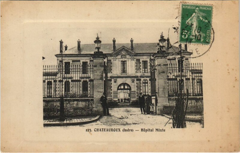 Carte postale ancienne Chateauroux Hopital Mixte France