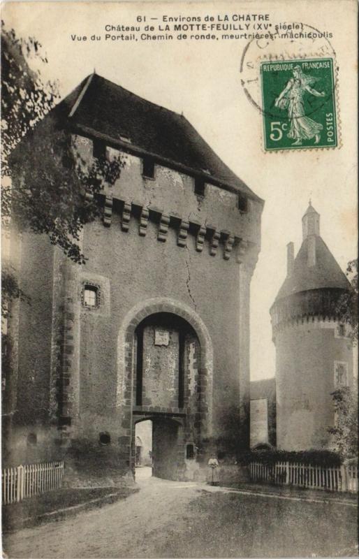 Carte postale ancienne Env.de La Chatre Chateau de la Motte-Feuilly France à La Motte-Feuilly